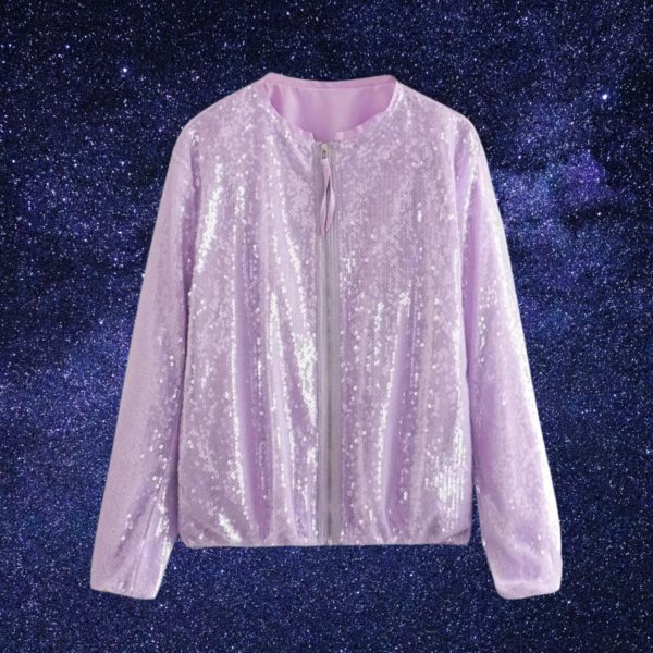 Main Street Mantel: Shiny Bomber Jacket - Image 2