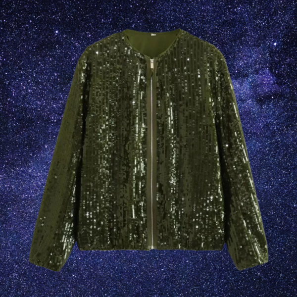 Main Street Mantel: Shiny Bomber Jacket - Image 3
