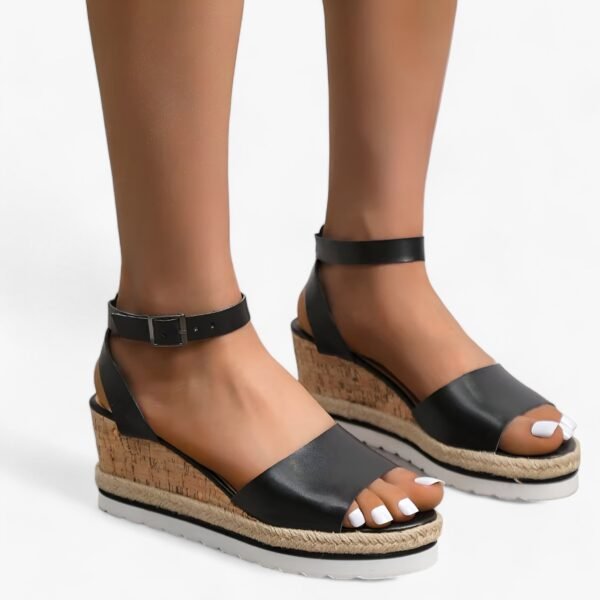 Stilvolle und bequeme vegane Keilsandalen von Athia - Image 3