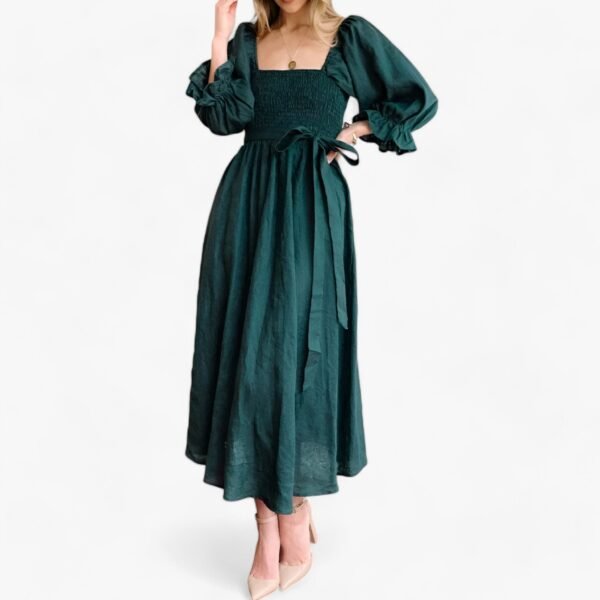 Elegantes, bequemes Kleid mit Volantärmeln - Image 6