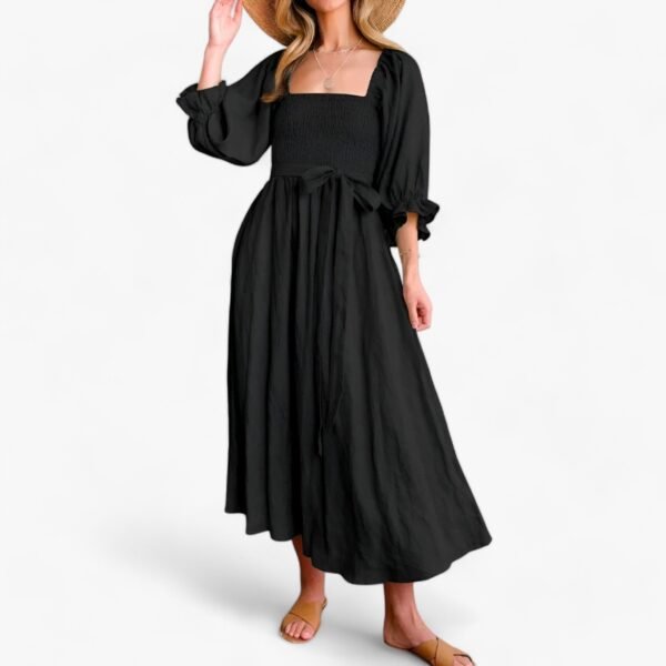 Elegantes, bequemes Kleid mit Volantärmeln - Image 3