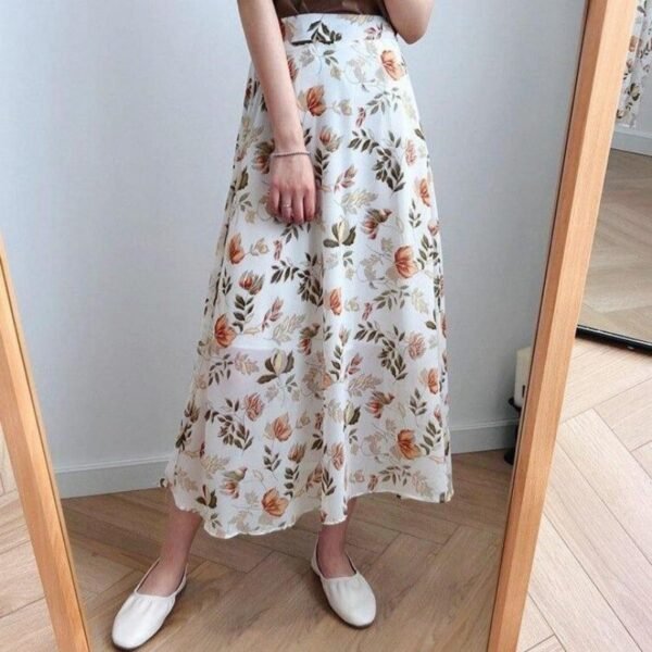 Midi Skirt and Blouse
